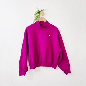 Vintage Champion Reverse Weave Magenta Pink Y2K Sweatshirt